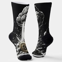 Custom "Bitcoin Explosion" Socks