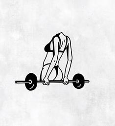 a drawing of a man on a barbell with one hand holding the barbell