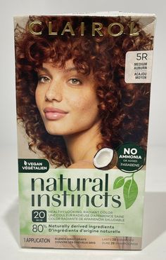 Clairol Natural Instincts Semi-Permanent Hair Color ~ Med. Auburn Brown 5R. Condition is "New with box". Shipped with USPS First Class. Clairol Natural, Clairol Natural Instincts, Auburn Brown, Semi Permanent Hair Color, Hair Color Shampoo, Hair Color Shades, Permanent Hair Dye, Color Shampoo, Permanent Hair Color