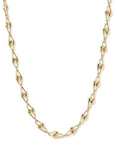 Brent Neale Medium 18" Knot Link Necklace 18k yellow gold 18” length Lobster claw clasp Knot collection Brent Neale, Knot Necklace, Link Necklace, Lobster Claw, Diamond Necklace, Knot, Chain Necklace, Yellow Gold, Chain