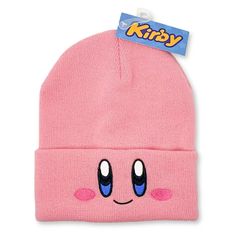 Kirby Knit Beanie Hat : Target Kirby Beanie Outfit, Kirby Clothes, Kirby Items, Kirby Beanie, Skyler Aesthetic, Kirby Hat, Anime Beanie, Anime Hats, Kirby Character