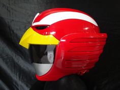 HELLO! Welcome to ANIKI COSPLAY :) Here's one of our collection of COSPLAY HELMET, which was made by hand to screen accurate quality. All the helmets are handmade products from scratch, not a mass produced or done by machine! The helmet have a visible visor, padding, and also breathing holes. Helmet size around 61-62 cm. IT'S MADE BY ORDER NEW AND READY TO BE SHIPPED IN 10-12 WEEKS! IF YOU ARE INTERESTED, PLEASE CHECK OUT THIS HELMET DIRECTLY TO YOUR SHOPPING CART! Thank you for you support, IT' Red Cosplay Costume For Fan Conventions, Red Cosplay Costume For Comic-con, Power Rangers Megazord, Power Rangers Costume, Power Rangers Samurai, Cosplay Helmet, Power Rangers Dino, Costume Masks, Memphis Design