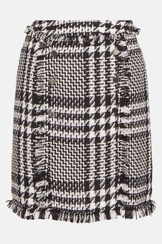 A tweed skirt is the definition of iconic. Given a new-season update thanks to button detailing and fringed hems, we promise you'll be wearing this mini over and over (and over) again. Latest Skirts, Tweed Skirt, Button Detail, Buy Online, Shop Now, Skirt, How To Wear