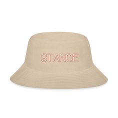 Bucket Hat | Brand: Big Accessories | Fabric Content: 100% 
 cotton (brushed twill) Cheap Outdoor Bucket Hat With Letter Print, Big Accessories, Neon Effect, Hat Cream, Accessories Fabric, Text Effect, Low Rider, Retro Vibe, Unisex Fashion