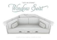 the set in stone window seat is white