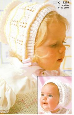 an image of a baby wearing a crochet hat