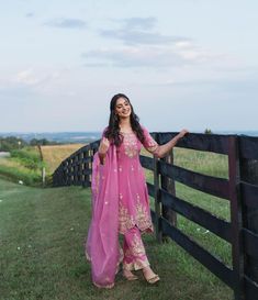 Pink Punjabi Suit, Pakistan Suit, Pink Suits Women, Short Anarkali, Pink Footwear, Aesthetic Heels, Keep Smile, Suits For Women Indian, Suit Traditional