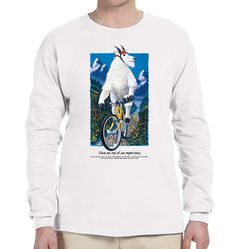 A mountain goat rides a mountain bike through an upland meadow full of wildflowers on this fun shirt. Mountain goats are perfectly adapted to life at high elevations in the Western Cordillera of North America, with a double coat of wool that keeps them warm down to -50° F and a knack for navigating impossibly steep terrain. The quote beneath encourages people to "Have an out of car experience. Walk and bike, feel the wind, meet friends, see wildlife, and be a part of nature." Many people visit p Mountain Goats, Car Experience, Mountain Goat, Warm Down, Fun Shirt, Meet Friends, Mountain Biker, Youth Hoodies, Mountain Bike