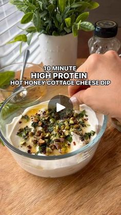 Hot Honey Cottage Cheese Chips, Cottage Cheese Dip, Protein Cottage Cheese, Hot Honey Recipe, Cottage Cheese Desserts, Cottage Cheese Dips, October Food, Easy Protein, Healthy Eating Diets