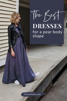 Discover the best dresses for pear shaped women. Dress to flatter your curves with these classy to casual dresses, and find the perfect styles for every occasion. Create a versatile pear shape wardrobe with this dresses guide, and enhance your pear body shape. Choose from mini dress, maxi dress, A-line dress, and long dress styles. Update your pear shaped fashion with the best styles for pear shape body types. Simplify styling a pear shape with our guide. Maxi Dress For Pear Shape Body Types, Dresses For Pear Shaped Women