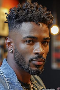 Mens Twists Hairstyles, Afro Hairstyles Men, Afro Fade, Black Men Haircut, Black Hair Cuts, Black Men Beards, Dreadlock Hairstyles For Men, Afro Men, Black Men Haircuts