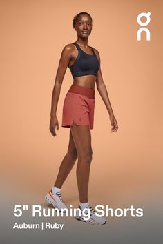 From road running to time trials on the track, test your speed limit in these ultralight, 5-inch running shorts. With a supportive inner brief and zipper back pocket | On Women's 5" Running Shorts in Auburn/Ruby, Size: Large. Super lightweight, shorter length, running Road Running, Trail Running. Performance Outdoor | Recycled Polyamide/Mesh/Recycled Polyester Running Athletic Shorts With Micro-elastic, Nylon Running Shorts With Built-in Shorts, Micro-elastic Athletic Shorts With Built-in Shorts For Running, Nylon Activewear With Built-in Shorts For Running, Trail Running Activewear With Built-in Shorts In Nylon, Women's Running Shorts, Running Trail, Running Shorts Women, Speed Limit