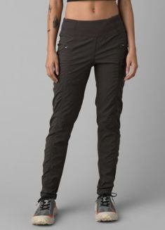 Ready, Set, Action. If You're Going Places, You're Going To Want To Bring This Pant Along For The Ride.  A Nylon Blend Pull-on, This Mid-rise Was Designed To Be Comfortable, Adjustable, And Practical. And With The Shirring Details Along The Seams, It's Fl Along For The Ride, Going Places, Hiking Pants, Lifestyle Clothing, Athletic Apparel, Womens Size Chart, Slim Pants, Bottom Clothes, Pull On Pants