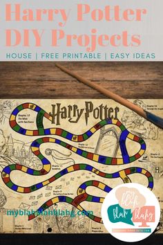 harry potter diy project for kids to do with the hog potter's map