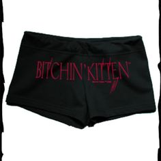 Bk Fleece Shorts - Blk W/Red Design Is On The Back String Tie In The Front At Waist Bitchin Kitten (Cat) Motorcycle Brand Bell Brand Shorts Nwot Fitted Letter Print Shorts For Loungewear, Fitted Letter Print Shorts For Streetwear, Cat Motorcycle, Kitten Black, Xmas Wishlist, Fleece Shorts, Red Design, Kitten Cat, Cats And Kittens