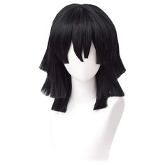 PRICES MAY VARY. 【Characters】- Wigs for Iguro Obanai cosplay. 【Material】 - Synthetic fibers. Can be re-style or cut within 180°, natural appearance with a healthy satin sheen, good texture and soft touch. 【Thick Enough】- Will not reveal the built-in mesh to embarrassing you. Perfect for Halloween, Cosplay Costume and other themed parties. 【Easy to Wear & Care】- you can use brush or hands to make beautiful texture in mins. And the built-in mesh cap is made of high-grade lace, does not stick skin Obanai Cosplay, Bangs Anime, Harajuku Wigs, Characters Cosplay, Curl Wig, Black Cosplay Wig, Black Cosplay, Wavy Curls, Men's Wigs