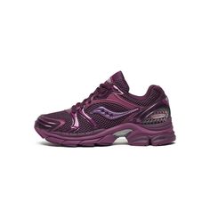 Saucony Womens Progrid Triumph 4 Shoes Saucony Progrid Triumph 4, Functional Purple Running Shoes With Cushioned Footbed, Functional Running Shoes With Rubber Sole And Medium Fit, Purple Running Shoes With Rubber Sole For Jogging, Running Shoes With Vibram Sole For Light Sports, Sporty Purple Walking Shoes With Cushioned Footbed, Low-top Training Running Shoes With Vibram Sole, Purple Sneakers With Rubber Sole For Jogging, Low-top Walking Shoes With Vibram Sole For Training