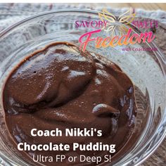 coach niki's chocolate pudding ultra fp for deep fry