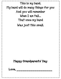 a grandpa's day card with the words, i love you and his grandparents