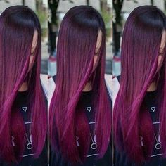 Fuschia Hair, Pelo Color Vino, Magenta Hair, Plum Hair, Color Formulas, Hair Color Formulas, Hair Color Purple, Pretty Hair Color, Hair Dye Colors