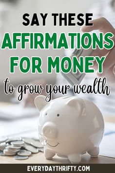 Unlock your wealth mindset with these money affirmations! Practice financial abundance affirmations and positive money affirmations every day to attract wealth and prosperity. Whether you’re looking to gain financial freedom or improve your money mindset, these affirmations are designed to help you achieve your goals. Start using the power of the law of attraction today. Click to explore more affirmations to attract wealth! Attract Wealth And Prosperity, Wealth And Prosperity, Abundance Affirmations