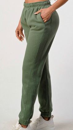 soft thermal joggers with elastic waistband and drawstring . Luxury Sporty Joggers With Elastic Waistband, Cheap Moisture-wicking Joggers For Jogging, Cheap Moisture-wicking Sportswear Joggers, Cheap Fleece Joggers With Elastic Waistband, Elastic, Boutique, Pants, Green, Trousers