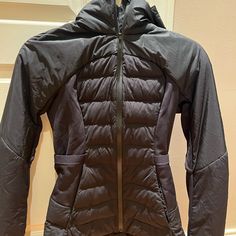 Brand New With Tags. It Just Did Not Fit Right And Missed Return Window Black Athleisure Outerwear For Hiking, Black Midweight Athleisure Outerwear, Black Puffer Jacket For Hiking, Winter Nylon Outerwear For Workout, Sporty Fitted Black Puffer Jacket, Functional Winter Workout Outerwear, Black Fitted Sporty Puffer Jacket, Black Midweight Sporty Outerwear, Black Athleisure Puffer Jacket For Outdoor