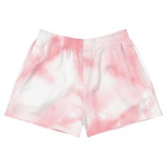 Whether you're hustling or doin' laps, these ultra comfy pink tie-dye shorts got you lookin' fresh! Throw 'em on for the perfect meld of style and chill vibes. Plus, they come equipped with pockets so you don't have to worry about carrying nothin'! Upgrade your swag and grab a pair pronto!    * 91% recycled polyester, 9% spandex (fabric composition may vary by 3%)  * Fabric weight: 5.13 oz. /yd. ² (174 g/m²)  * Four-way stretch moisture-wicking microfiber fabric  * Breathable and fast-drying material  * UPF50+ protection  * Elastic waistband with a flat white drawstring  * Mesh side pockets  * 2.5″ (6.35 cm) inseam Pink Short Swim Trunks For Sports, Pink Short-length Swim Trunks For Sports, Pink Short Length Swim Trunks For Sports, Casual Pink Moisture-wicking Swim Trunks, Moisture-wicking Pink Bottoms For Summer, Pink Athleisure Athletic Shorts For Summer, Pink Moisture-wicking Bottoms For Summer, Tie Dye Athleisure Activewear For Gym, Tie Dye Athleisure Activewear For Workout