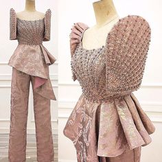 Modern Filipiniana Jumpsuit, Filipiniana Modern Outfit, Batik Filipiniana, Filipiana Dress Modern, Filipiniana Outfit Ideas, Modern Filipina Outfit, Plus Size Filipiniana