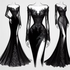 Trendy Outfit Ideas, Dress Design Drawing, Clothing Design Sketches, Fashion Drawing Dresses, Dress Design Sketches, Prom Dress Inspiration, Dress Sketches, Dress Drawing, Denim Maxi