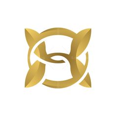 the letter f is made up of gold leaves and has a circular shape on it