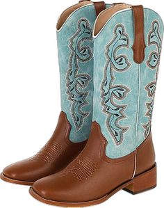 Blue Boots For Western-themed Fall Events, Western Turquoise Boots For Fall, Western Style Blue Boots For Ranch, Blue Snip Toe Boots For Rodeo, Blue Western Style Boots For Ranch, Blue Western Boots For Ranch, Blue Western Boots For Western-themed Events, Western Turquoise Boots For Rodeo, Turquoise Western Boots For Ranch