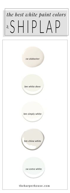 the best white paint colors for shiplap