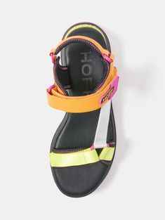 Summer looks reach another level with SAMOS, inspired by the beauty of the island! With their mustard-toned leather perfectly contrasted with fluorescent yellow and bright white, and details in fuchsia and lime green rubber, these sandals become the must-have for sunny days. Not only are they an authentic piece, but they also ensure comfort thanks to the memory foam insole and padded lining. Perfect for strolling on summer afternoons and elevating your looks with your favorite jeans or dresses. Fluorescent Yellow, Samos, Sport Sandals, Sandals For Sale, Beach Walk, Under The Stars, Wallet Accessories, Velcro Straps, Ballerinas