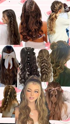 Highschool Formal Hairstyles, Cute Hairstyles For Pj Day At School, Hair Styles Curly Hairstyles Medium, Hair Styles Inspo For School, Sport Day Hairstyles, Cute School Picture Hairstyles, Cute Hair Styles For School 6th Grade, Blond Hair Styles For Medium Length Hair, Softball Picture Hairstyles