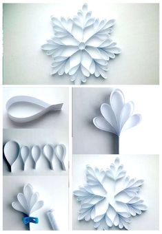 paper flowers and spoons are arranged in the shape of hearts