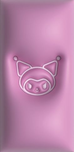 a pink background with an animal mask on it