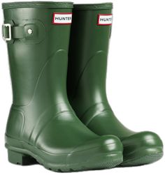 Green Boots For Spring Outdoor Activities, Green Boots For Outdoor Spring Events, Green Boots For Outdoor Spring Activities, Green Rain Boots With Round Toe For Spring, Green Waterproof Boots With Round Toe, Green Medium Width Boots With Round Toe, Short Rain Boot, Short Rain Boots, Women Hunters