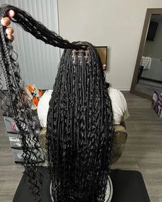 Boho Knotless Braids, Boho Knotless, Braided Hairstyles For Black Women Cornrows, Big Box Braids Hairstyles, Bohemian Braids, Colored Braids, Goddess Braids Hairstyles, Box Braids Hairstyles For Black Women, Cute Braided Hairstyles