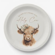 Boho Highland Cow Kids Birthday Party Paper Plates. Click the edit/personalize button to customize this design. Highland Cow Birthday Party, 13th Birthday Decorations, Boho Highland Cow, Highland Cow Birthday, Cow Birthday Party, Cow Birthday Parties, 18th Bday, Cow Birthday, Second Birthday