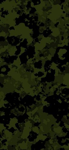 a green camouflage background with black spots