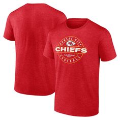 NFL Kansas City Chiefs Men's Bi-Blend Short Sleeve T-Shirt - M Nfl Kansas City Chiefs, Chiefs Football, Striped Sleeve, Kansas City Chiefs, Grey Shorts, Crew Socks, Cotton Shorts, Kansas City, Men Short Sleeve