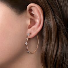 My Favorite Rose Gold Hoop Earrings 40mm by Gabriel & Co. - Available at SHOPKURY.COM. Free Shipping on orders over $200. Trusted jewelers since 1965, from San Juan, Puerto Rico. Gabriel Jewelry, Rose Gold Hoop Earrings, Contemporary Earrings, Jewelry Appraisal, Diamond Hoop Earrings, Shop Engagement Rings, Delicate Earrings, Stunning Earrings, Pearl Stud Earrings