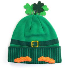 St Patrick's Day Leprachaun kit beanie is the perfect accessories to complete your St Patty's day outfit. St Pattys Day Outfit, Woven Hat, Pilgrim Hat, Holiday Attire, Fun Run, Touch Screen Gloves, Winter Beanie, Knit Beanie Hat, St Pattys Day