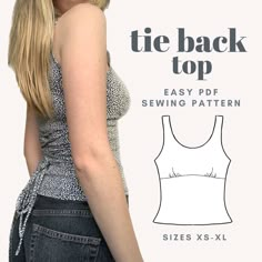 the back top sewing pattern is easy to sew