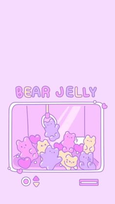 a bunch of teddy bears in a cage with the word bear jelly on it's side