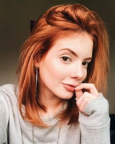 Short Hair Ginger, Cute Short Hair Styles, Cute Short Hair, Ginger Color, Hair Ginger, Short Red Hair, Hair Styles For Women