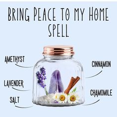 Home Spell Jar, Banishing Spell, Good Luck Spells, Door Way, Wiccan Crafts