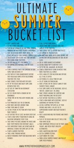 the ultimate summer bucket list for kids