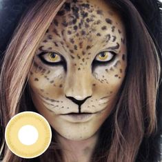 Panther Makeup, Pole Competition, Leopard Makeup, Halloweenský Makeup, Drag Make-up, Yellow Style, Colored Contact Lenses